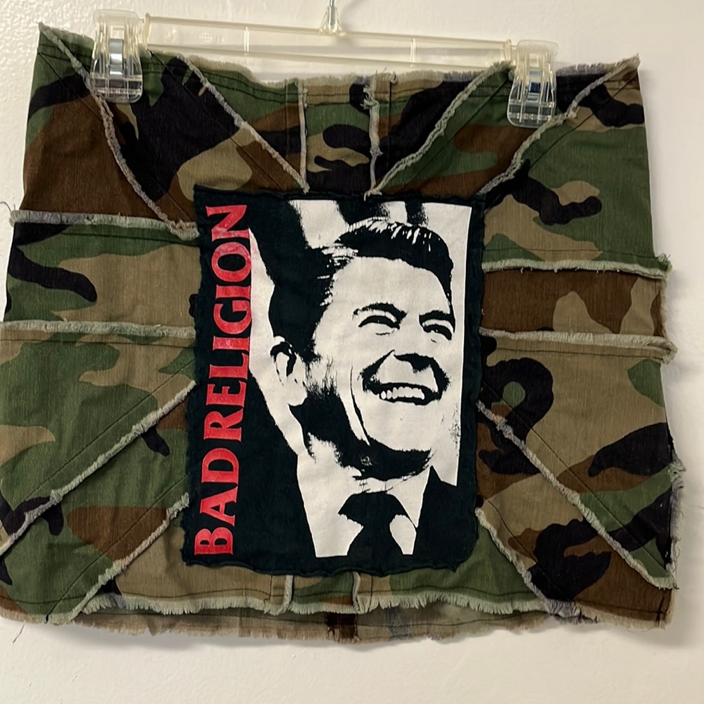 “Union Jack” camouflage skirt